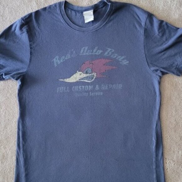 Utility Graphic Tee Navy Blue Women's Sz Small T-shirt Retro Y2K - Picture 6 of 7